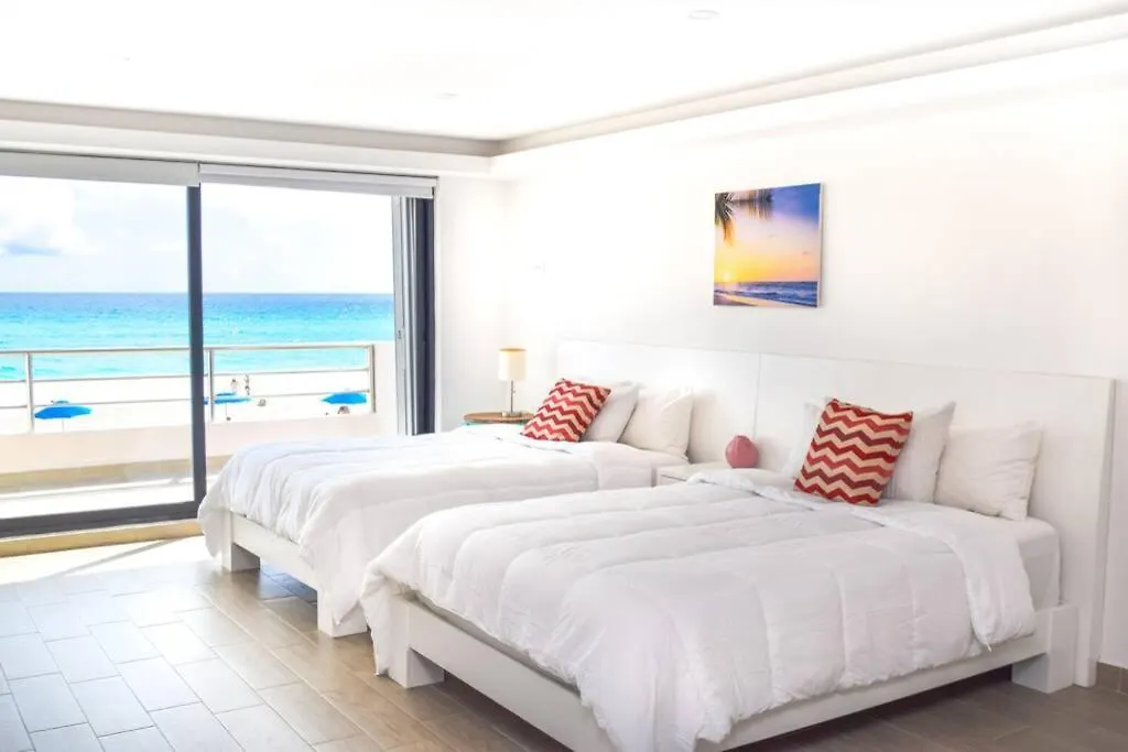 Villas Marlin 108, A Pie De Playa, Albercas, Jacuzi, Ubicacion Inmejorable Cancún